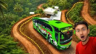😮New Bus Mod |  curvy Route Drive | Bus Simulator Indonesia Game 