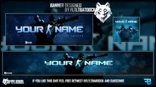 Free GFX: Counter Strike/CSGO Free Youtube Banner & Twitter Header / PSD Free Revamp GFX