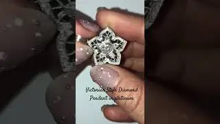 Earth mined diamonds #pendant #diamondpendant #jewelry #jewellery #victorianjewellery #vintage