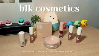 unboxing makeup products from blk cosmetics! 🤎