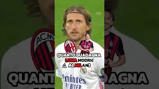 Modrić al Milan: ecco quanto guadagna 💸🔴⚫
