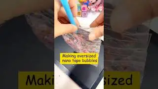 DIY VIRAL TIKTOK OVERSIZED NANO TAPE BUBBLES // YANIE