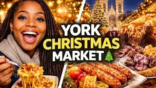 С РОЖДЕСТВОМ 🎄🎅 | Дегустация рождественской еды на Йоркском рынке | Уличная еда, праздничная атмо...