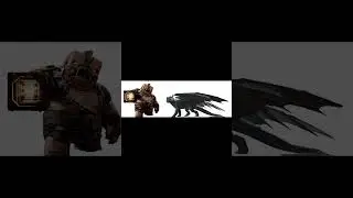Great Hog (A Minecraft Movie) vs Toothless (HTTYD) size comparison