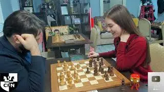 Interesting post-game analysis. Black Jack (1920) vs WFM Fatality (2028). Chess Fight Night. Blitz