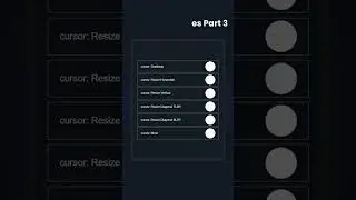 CSS CURSOR TYPES PAT 3