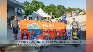 Break a skydiving record in Arizona on World Skydiving Day
