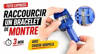 RACCOURCIR BRACELET DE MONTRE AVEC CHASSE-GOUPILLE (gros plans & détails)