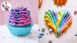 Piping tips with bag techniques | Buttercream Frosting | Russian Tips