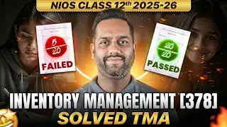 NIOS Class 12 Inventory Management 378 TMA Solved Jan 2026 | NIOS Solved TMA | NIOS TMA Class 12
