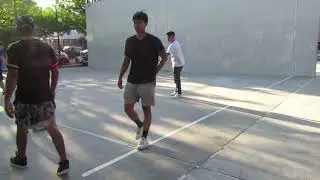 162 Park - Kayda & Raccoon vs Jack & Eric - Pick Up Doubles Filmed By Handball Social - 9.4.2025