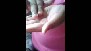 Living ladybug crawling on people