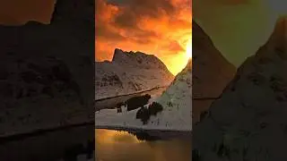 High latitude. Low sunlight. Endless glow in Norway.