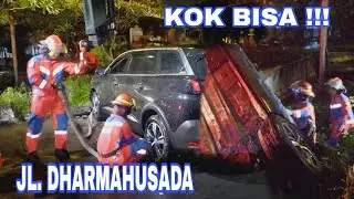 EVAKUASI : MOBIL MASUK KALI || JL. DHARMAHUSADA