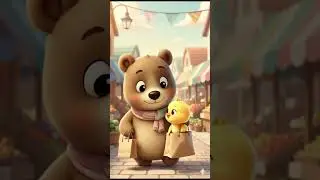 Tiny Shopper 🛍️ | When Your Best Friend Fits in the Bag 💛#CuteAnimation #Shorts #ViralShorts