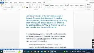Jet Pack Compose Lazy Column (List)
