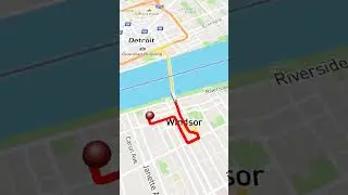 Rota hist&oacute;rica do extinto &Ocirc;nibus do T&uacute;nel (Windsor/Detroit)