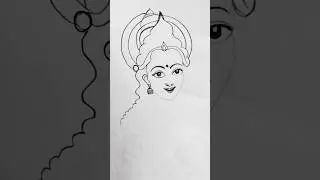 🙏जय मां सरस्वती 🙏 How To Draw Saraswati Mata Drawing ❤️&zwj;🩹✍️#saraswati #saraswatipuja #drawing #art