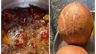 How to make bael slime murabba from Ripen Bael fruits | #murabbarecipe  | #video