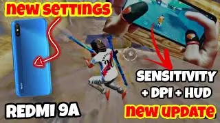 NEW SETTINGS headshot ⚙️ REDMI 9A [ SENSI + HUD + DPI+ BOUTON ]🔥 اقوى إعدادات الهيدشوت ريدمي و A ⚙️💀
