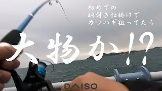 初めてのダイソー【胴付き仕掛け】でカワハギ狙ったら大物がかかった！？#10