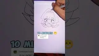 Drawing Najimi Osana in 5 seconds, 10 minutes, 1 hour | #najimi #komi #najimiosana #shorts