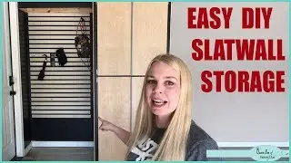 DIY Slatwall Storage - Part 3 Garage Makeover Video