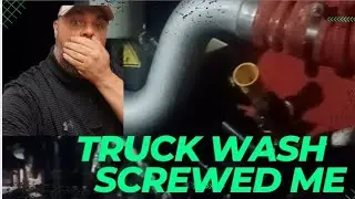 The blue beacon truck wash almost cost me a engine (drivers beware)#truck #trucking