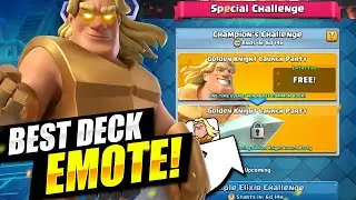Best Deck for Golden Knight Launch Party Challenge in Clash Royale!! Win First Try!!