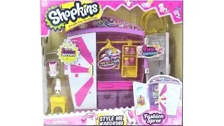 Shopkins Fashion Spree Style Me Wardrobe Unboxing Review