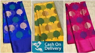 Latest Zari Sarees With Price | Banarasi Saree Images 2019 |