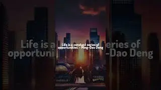 QuoteQuest / Life is a constant series of opportunities. - Ming-Dao Deng