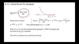 10 - 4.11 PLL Error Analysis in Time Domain