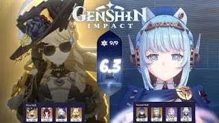 Genshin Impact: 6.3 Spiral Abyss F12 Lunar Crystallize Navia + Flins & Ineffa (9★)