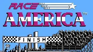 Alex DeMeo's Race America (Absolute, 1992) - NES Gameplay