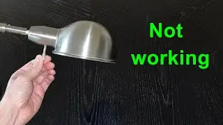 Лампа не работает, плохой поворотный переключатель Turn Knob