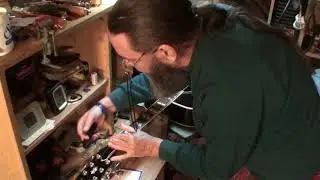 acoustic guitar mitchels plate mate measurements & installation gibson hummingbird almost done!