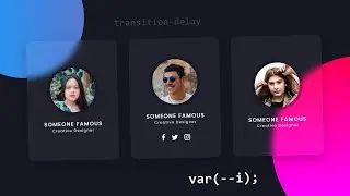 Creative Our Team Section Using HTML & CSS | CSS Glassmorphism Card Hover Effects