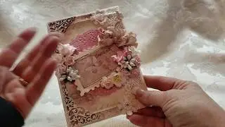 Shabby Single Fold Cards for NSK on Zibbit