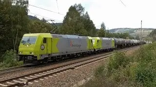194 158, Rheincargo Doppel... - G&uuml;terverkehr im Blockabstand auf der Frankenwaldbahn