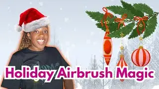 Рождественский маникюр с аэрографией от NOEL 🎄✨ | Праздничный дизайн ногтей с использованием набо...