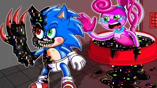 &ldquo;SLICED&rdquo; DAILY LIFE OF SONIC LONG LEGS! - Good Sonic Vs Bad Shadow - Sonic the Hedgehog 2 Animation