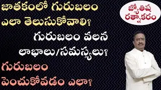 Jupiter Importance | Guru Balam Benefits | Jupiter and Education | Jupiter Dhana Yoga | Career Rise
