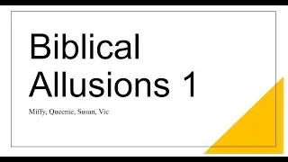 biblical allusions old testament