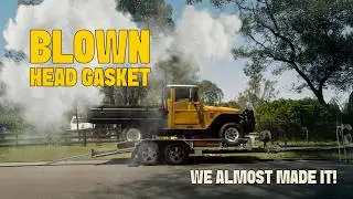 We drove our 1984 HJ47 unregistered on a permit from Melbourne to Brisbane... WE ALMOST MADE IT!