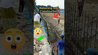 Retaining wall construction | Gard wall Bage Casting Construction #retainingwall #construction #yts