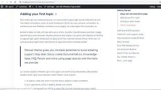 Manual Theme - Inline Documentation