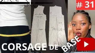 COMMENT TRACER UN CORSAGE DE BASE. @Atelier-vickymode
