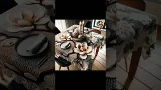 Modern Woolen Table Cloth Ideas 🧵 | Unique & Stylish Designs #WoolenTableCloth #DIYHomeDecor#shorts