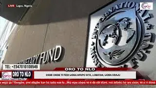 ORO TO NLO//: EGBE OSISE TI FEDI IJOBA APAPO SITA, LOBATAN, IJOBA ODAJU
